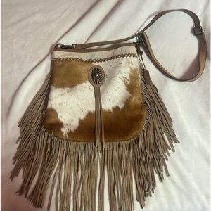 Idyllwind Cowhide Fringe Purse